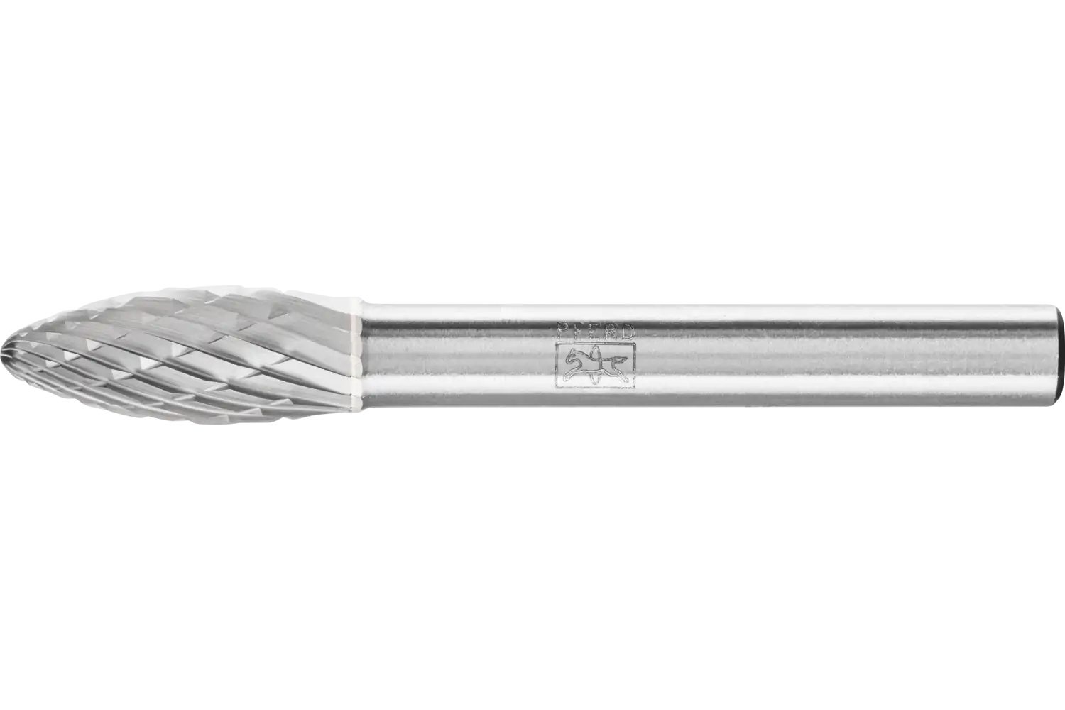 Picture of Pferd Carbide Bur SH-2 Flame Shape ALU Cut 5/16" x 3/4" x 1/4" Shank